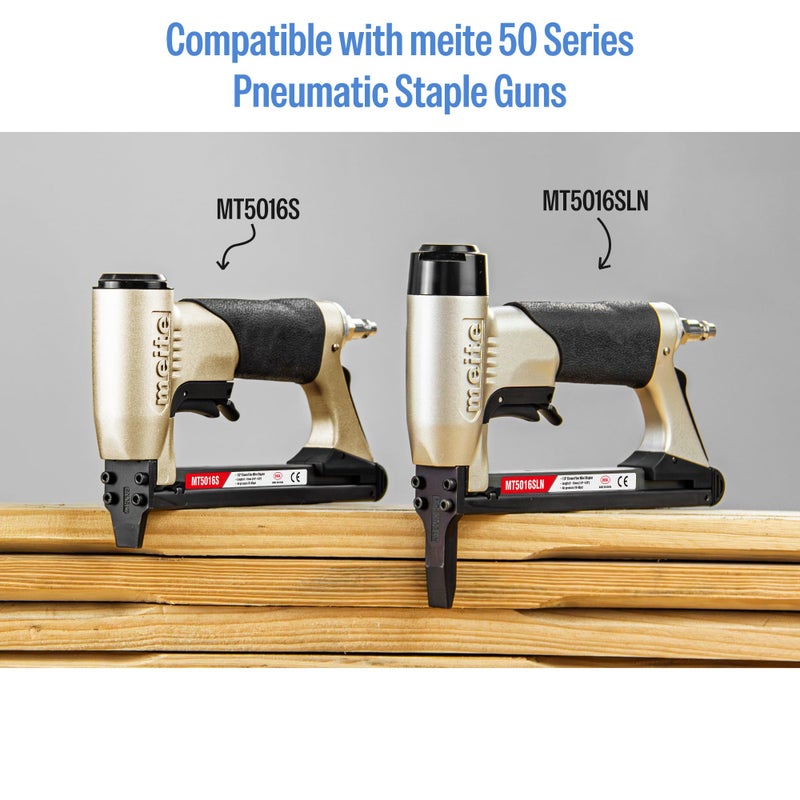 Meite مسامير التنجيد المجلفنة مقاس 20، 1/2 بوصة (12.3 مم) مع طول 9/16 بوصة، ثقيلة الوزن للبناء، الأثاث، الحرف اليدوية ومشاريع الأعمال اليدوية (علبة واحدة) - Image 4